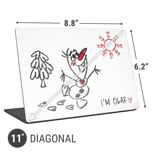 Disney Frozen I Am Olaf Art Universal Laptop 11in (8.8 x 6.2in) Skin